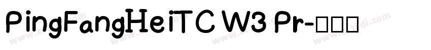 PingFangHeiTC W3 Pr字体转换